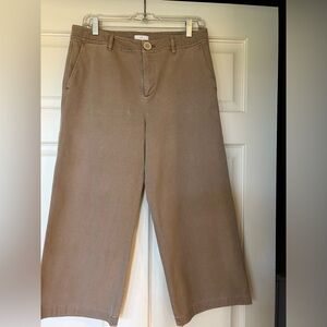 J Jill wide leg cropped pants